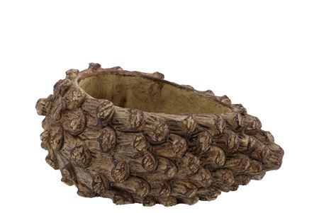 Obal Pinecone Brown Oval 23x12x10cm